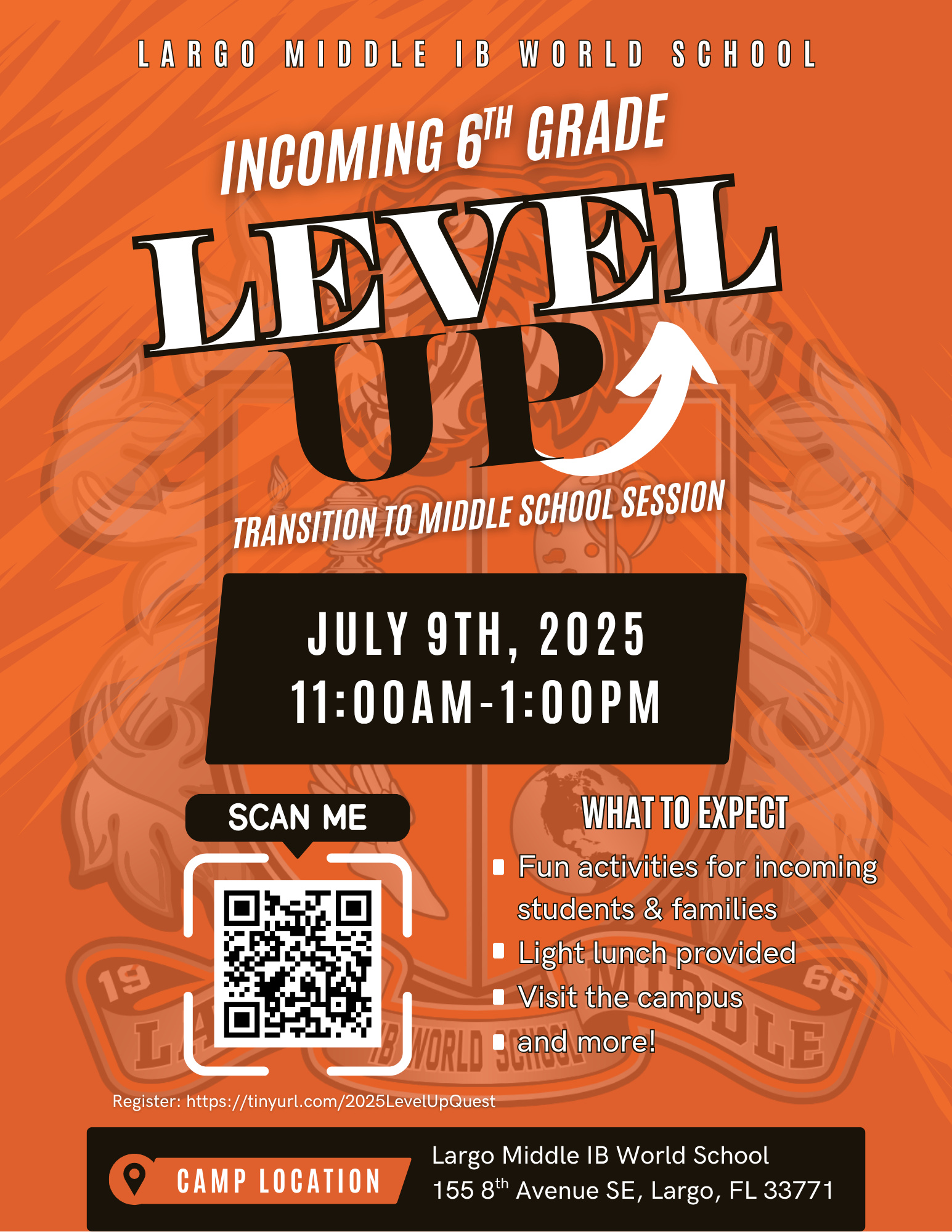  6th Grade Level Up Camp 2025
